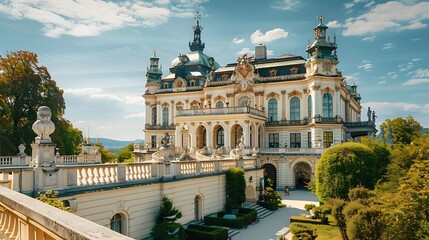 Obraz premium Castle Hluboka nad Vltavou, Czech Republic