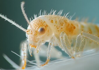Human Louse in Macro Photography