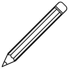 Dynamic pencil Line Art Vector Creativity