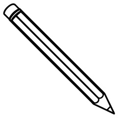 Dynamic pencil Line Art Vector Creativity