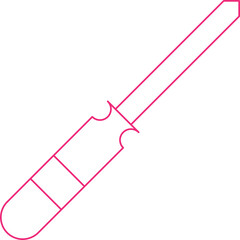Screwdriver icon single vector illustration