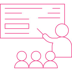 Teaching icon single vector illustration