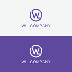 WL Alphabet letters Logo Design and Monogram logo. WL, LW letter modern branding logo. WL initial letter logo template vector icon design. Alphabet letters Initials Monogram LW, WL, L and W
