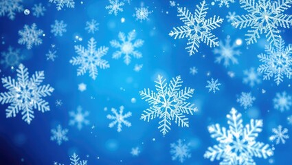 Enchanting Winter Background with Snowflakes, Frosty Trees, and Cozy Christmas Lights – Perfect for Holiday Themes and Festive Designs