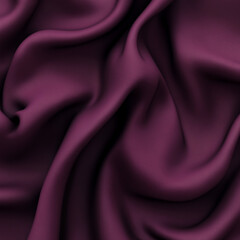 Exquisite dark burgundy fabric material with smooth wavy texture
