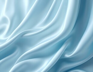 Obraz premium Shiny Blue Satin Silk Surface