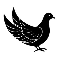 Dove Silhouette vector silhouette