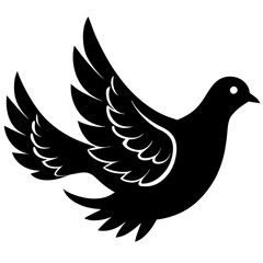 Dove Silhouette vector silhouette