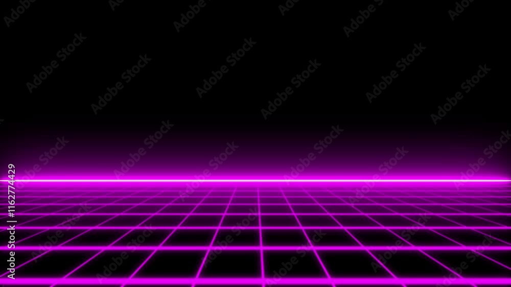 Poster sci-fi background futuristic with laser grid landscape. abstract sci-fi grid or wire frame net foota