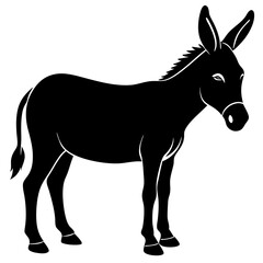 Donkey Silhouette vector silhouette