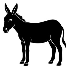 Donkey Silhouette vector silhouette