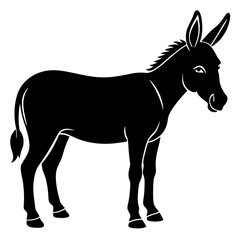 Obraz premium Donkey Silhouette vector silhouette