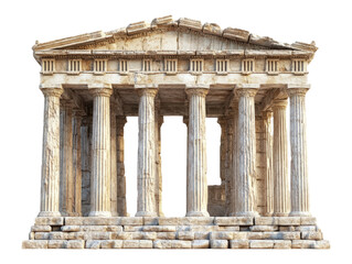 Fototapeta premium 3D Render of Greek Temple Ruins in Detailed Historical Setting