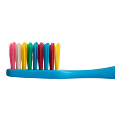 Set of Colorful Toothbrushes in Modern Holder
