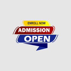 School and Business Admission Open Vector Art  Icons  and Graphics Design