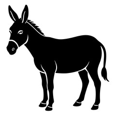 Donkey Silhouette vector silhouette