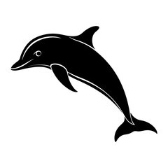 Fototapeta premium Dolphin Silhouette vector silhouette