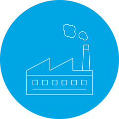 Factory icon single vector illustration