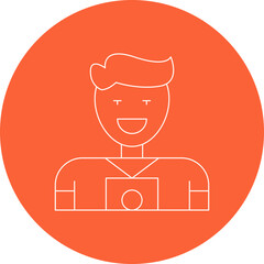 Photographer icon single vector illustration