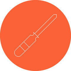 Screwdriver icon single vector illustration