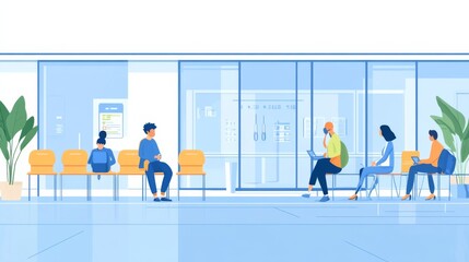 Modern Urban Clinic with Natural Light and White Background