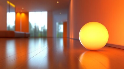 Modern Wellness Space with Warm Light and Clean Design