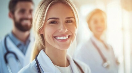 Fototapeta premium Warm Healthcare Setting with Diverse Age Groups