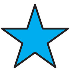 Star icon. Simple flat style. Vector illustration EPS 10. Can be used as a PNG format image.