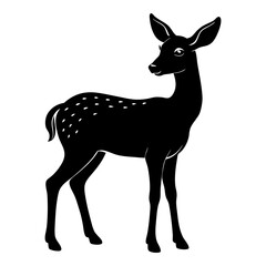 Doe Silhouette vector silhouette