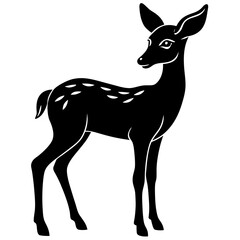 Doe Silhouette vector silhouette