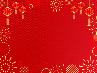 2026年 春節 new year 新年 バナー 背景