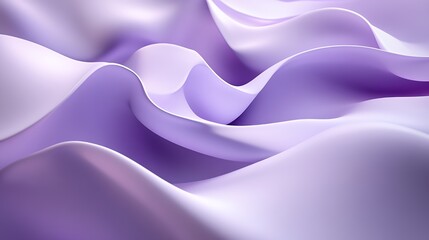 Fototapeta premium Abstract Lavender Waves Flowing Softly