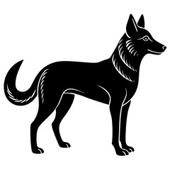 Dingo Silhouette vector silhouette