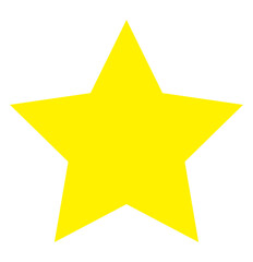 Star icon with rounded edges isolated.