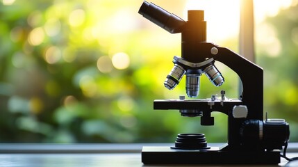 Microscope in Natural Light with Shallow Depth of Field