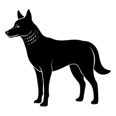 Dingo Silhouette vector silhouette