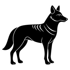 Dingo Silhouette vector silhouette
