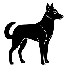 Dingo Silhouette vector silhouette