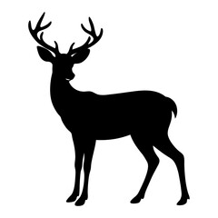 Fototapeta premium Deer Silhouette vector silhouette
