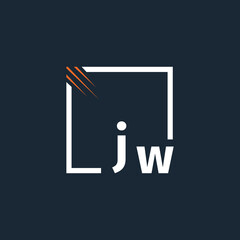 initial monogram logo with square style design.