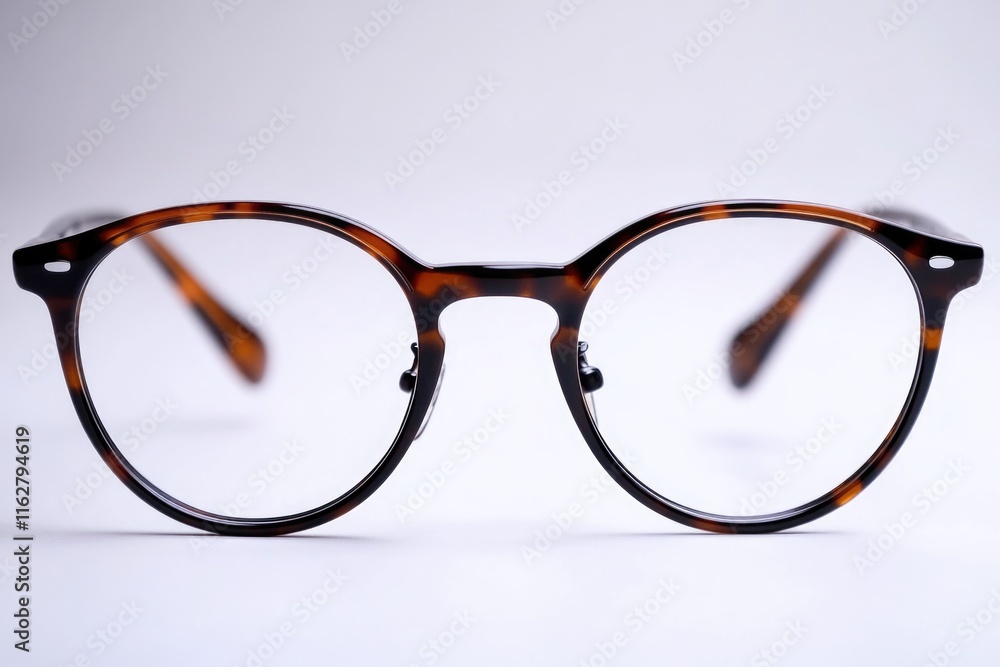 Poster a pair of glasses resting on a surface, ready for use or cleaning