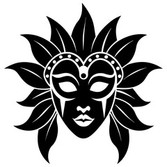 carnival mask vector