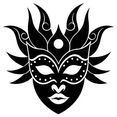 carnival mask vector