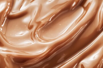 A detailed view of a rich and decadent chocolate swirl