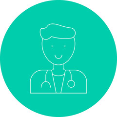Doctor icon single vector illustration