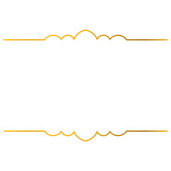 Aesthetic gold text frame