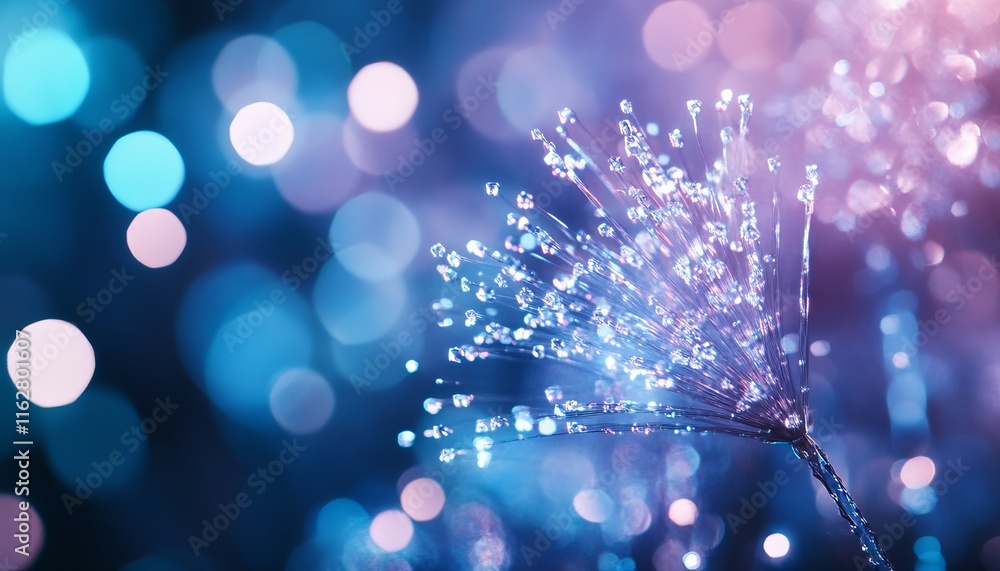Aufkleber a stunning close-up of sparkling lights creating a dreamy bokeh effect, ideal for backgrounds and ar