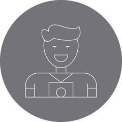 Photographer icon single vector illustration