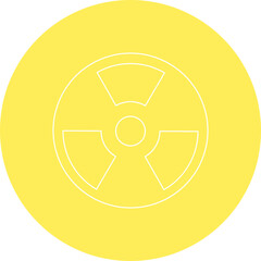 Hazard icon single vector illustration