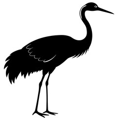 Crane Silhouette vector silhouette